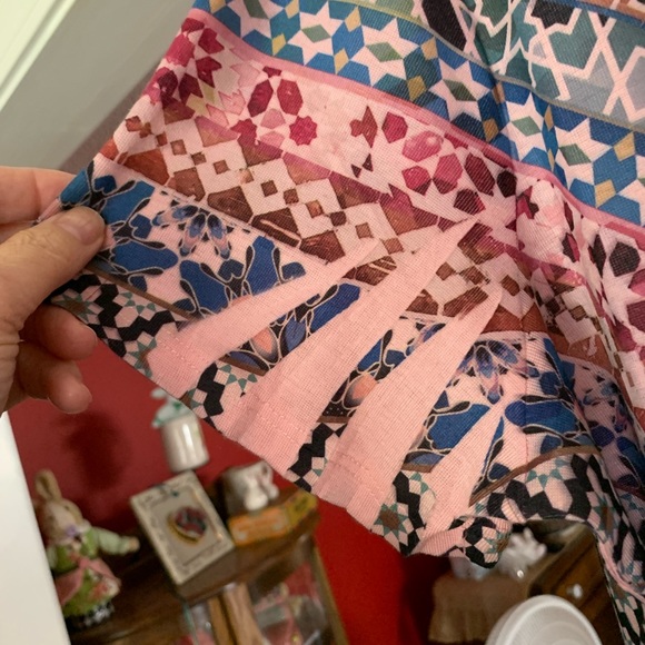 NWT One World ladies boho top short sleeves 1X - Picture 6 of 11